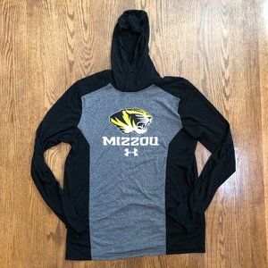 Under Armour Mizzou Gray Hoodie Tee - M